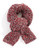 Black Brown 1826 Chunky Knit Tweed Scarf - Red
