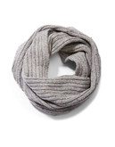 Brydon Nep Ribbed Infinity Scarf - Cement