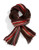 Black Brown 1826 Reversible Stripe Scarf - Red