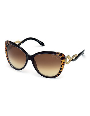 Roberto Cavalli Kurumba RC736S Sunglasses - Black Leopard