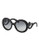 Prada Minimal Baroque Round Sunglasses - Black