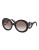 Prada Minimal Baroque Round Sunglasses - BROWN WITH TORTOISE TEMPLES