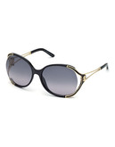 Roberto Cavalli Clerodendro RC669S Sunglasses - BLACK