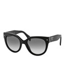 Prada Swing Round Sunglasses - Black