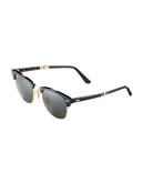 Ray-Ban Folding Clubmaster Sunglasses - Black - X-Small