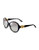 Versace Plastic Round Sunglasses with Logo Hinge - Black