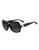 Ferragamo SF649S Oversize Square Sunglasses - Black