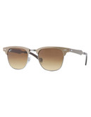 Ray-Ban Aluminum Clubmaster Sunglasses - Bronze - XX-Small