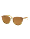 Tory Burch Modern Panama Sunglasses - Khaki