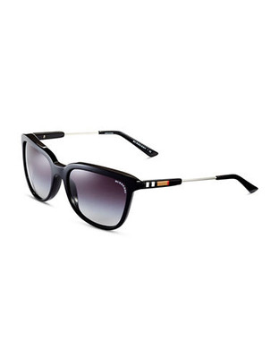Burberry Square Signature Hinge Sunglasses - Black