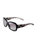 Burberry Plastic Square Sunglasses - Black