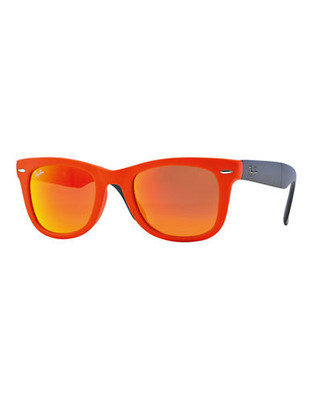Ray-Ban Plastic Folding Wayfarer - Matte Orange - XXX-Small