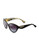 Dolce & Gabbana Plastic Round Sunglasses with Gold Leaf Interior - GOLD LEAF ON BLACK