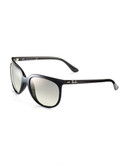 Ray-Ban Cats 1000 Oversized Rounded Cateye Sunglasses - Shiny Black - Medium