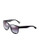 Dolce & Gabbana Logo Print Square Sunglasses - ALL OVER GREY ON BLACK