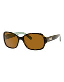 Kate Spade New York Akira Polarized Sunglasses - Tortoise Mint