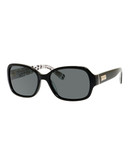 Kate Spade New York Akira Polarized Sunglasses - Black