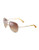 Michael Michael Kors Sadie Aviator Sunglasses with Crystal Detailing - Gold