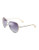 Michael Michael Kors Sadie Aviator Sunglasses with Crystal Detailing - Silver