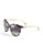 Diane Von Furstenberg Round Cat Eye Sunglasses - Black Tortoise