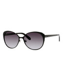 Kate Spade New York Cassia Sunglasses - Shiny Black