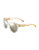 Ralph By Ralph Lauren Eyewear Translucent Wayfarer Sunglasses with Scripted Text Arms - Crystal