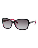 Kate Spade New York Ailey Sunglasses - Charcoal Pink