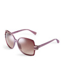 Diane Von Furstenberg Oversized Square Gradient Sunglasses - Purple