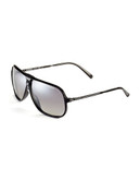 Carrera Picchu Plastic Aviator Sunglasses - Black