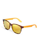 Carrera Mirrored Wayfarer Sunglasses - Havana