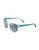 Michael Michael Kors Tessa Plastic Square Sunglasses with Mirrored Lenses - Island Blue
