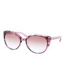 Ralph By Ralph Lauren Eyewear Cat Eye Shape Sunglass - Pink Tort