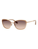 Fossil Butterfly Metal Aviators - Rose Gold