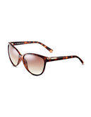 Calvin Klein Retro Cat Eye Sunglasses - Tortoise