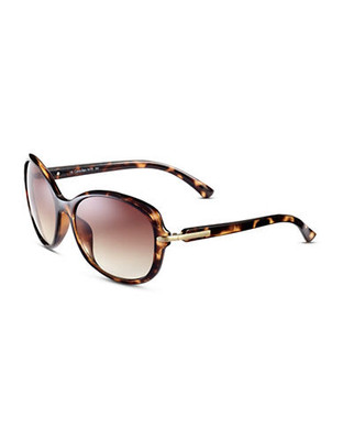 Calvin Klein Oversized Sunglasses - Dark Tortoise
