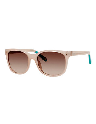 Fossil Wayfarer Sunglasses with Contrast Tips - Pink