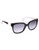 Kenneth Cole Reaction Color Blocked Square Wayfarer Sunglasses - BLACK AND WHITE