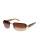 Nine West Metal Semi-Rimless Sunglasses - BROWN