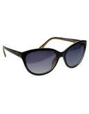 Nine West Plastic Cateye Sunglasses w/ Studs - Black