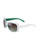 Nine West Plastic Medium Rectangle Sunglasses with Stones - White