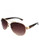 Alfred Sung Ladies Metal Aviator with Plastic Temples - Gold