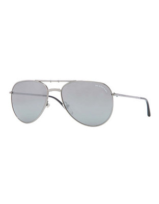 Burberry Pilot Shaped Sunglasses - Gunmetal