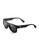Emporio Armani Textured Square Sunglasses - Black