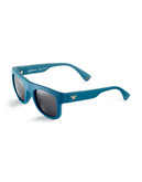 Emporio Armani Textured Square Sunglasses - Blue