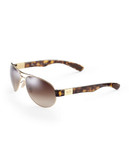 Ray-Ban Oval Aviator Sunglasses - Gold