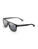 Emporio Armani Contrast Square Sunglasses - Black/Gray
