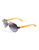 Dolce & Gabbana Coloured Temple Aviator Sunglasses - Black