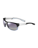 Hugo Boss Wraparound Rectangle Sunglasses - Black Gray