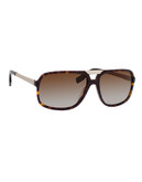 Hugo Boss Oversized Plastic Aviator - Havana