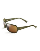 Emporio Armani Rectangle Shield Sunglasses - Green